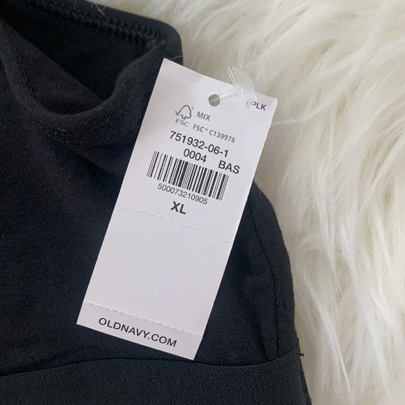 Old navy bralette stretch black XL - Picture 2 of 5